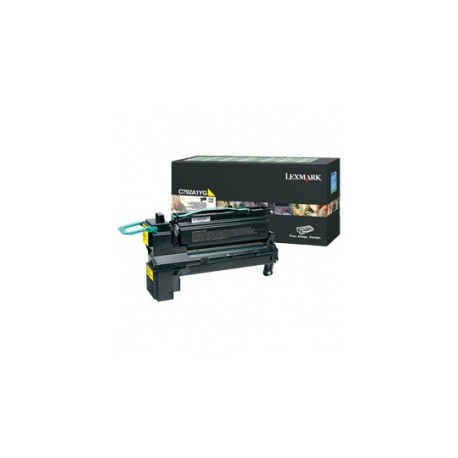 Toner Lexmark Programa Retorno C792A1YG Amarillo, 6000 Páginas