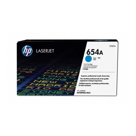 Toner HP 654A Cyan, 15.000 Páginas