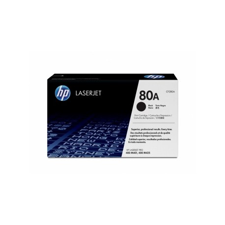 Toner HP 80A Negro, 2700 Páginas