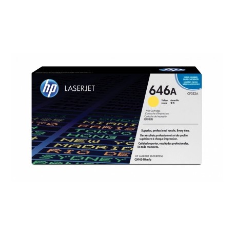 Toner HP 646A Amarillo, 12.500 Páginas