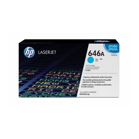 Toner HP 646A Cyan, 12.500 Páginas