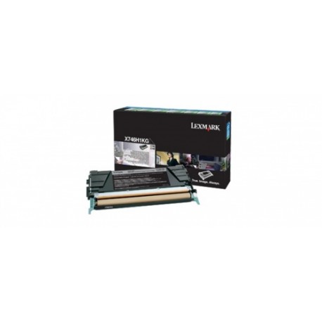 Toner Lexmark Programa Retorno X746H1KG Negro, 12.000 Páginas