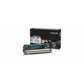 Toner Lexmark Programa Retorno X748H1CG Cyan, 10.000 Páginas