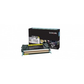 Toner Lexmark Programa Retorno X748H1YG Amarillo, 10.000 Páginas