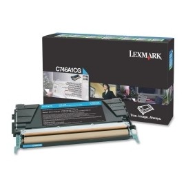 Toner Lexmark C746A1CG Cyan, 7000 Páginas