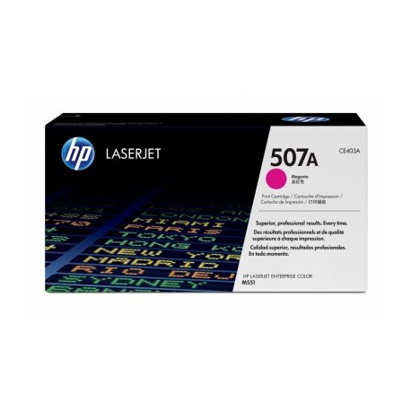 Toner HP 507A Magenta, 6000 Páginas