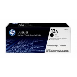 Toner HP 12A Paquete Doble Negro, 2 x 2000 Páginas