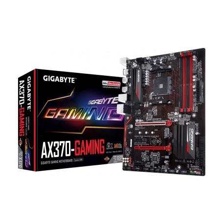 Tarjeta Madre Gigabyte ATX GA-AX370-GAMING, S-AM4, AMD X370, USB 3.0, 64GB DDR4, para AMD