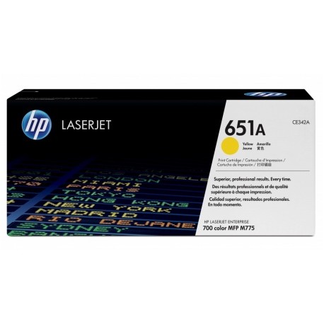Toner HP 651A Amarillo, 16.000 Páginas