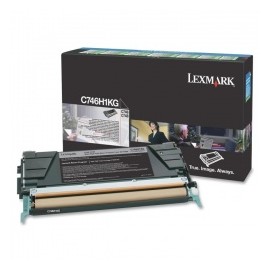 Toner Lexmark C746H1KG Negro, 12.000 Páginas