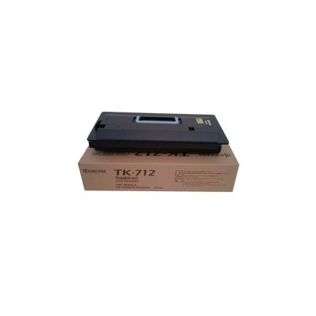 Toner Kyocera TK-712 Negro, 40.000 Páginas