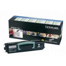 Toner Lexmark Programa Retorno X203A11G Negro, 2500 Páginas