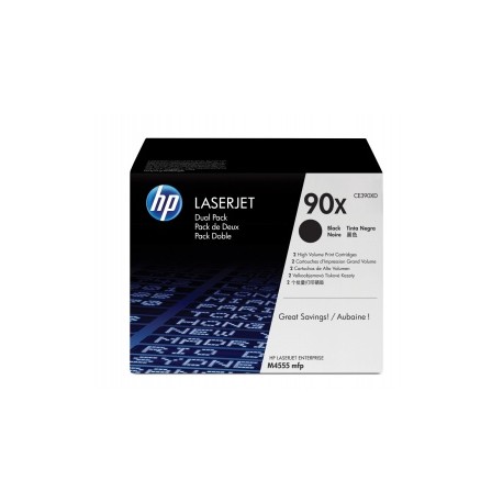 Toner HP 90X Paquete Doble Negro, 2x 24.000 Páginas