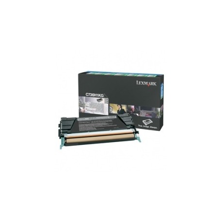 Toner Lexmark Programa Retorno C736H1KG Negro, 12.000 Páginas