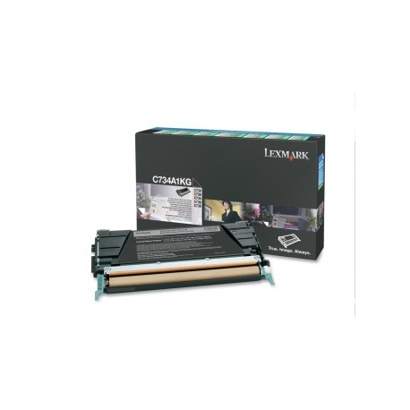 Toner Lexmark Programa Retorno C734A1KG Negro, 8000 Páginas