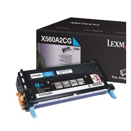 Toner Lexmark X560A2CG Cyan, 4000 Páginas