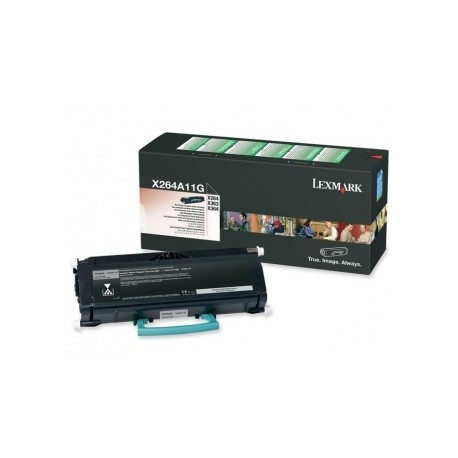 Toner Lexmark X264A11G Negro, 3500 Páginas
