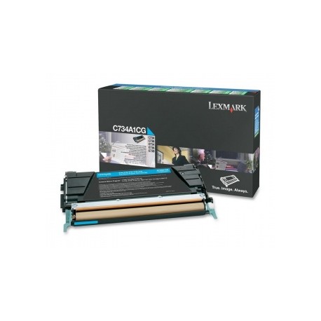 Toner Lexmark Programa Retorno C734A1CG Cyan, 6000 Páginas