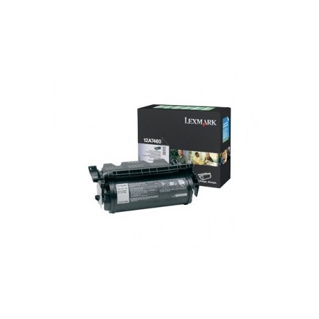 Toner Lexmark 12A7460 Negro, 5000 Páginas