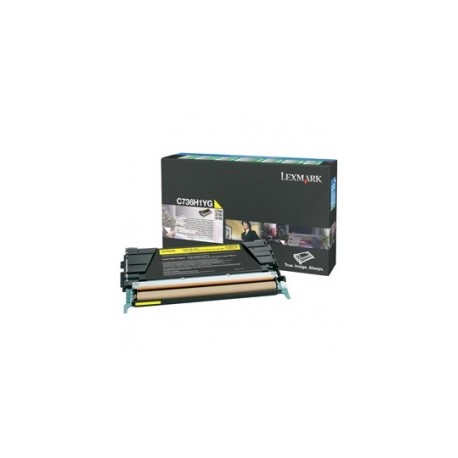 Toner Lexmark Programa Retorno C736H1YG Amarillo, 10.000 Páginas