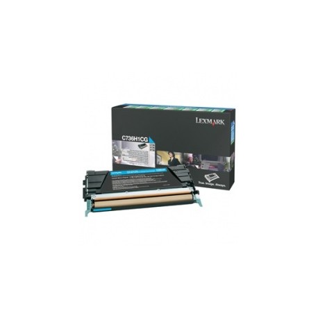 Toner Lexmark C736H1CG Cyan, 10.000 Páginas