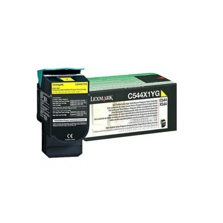 Toner Lexmark C544X1YG Amarillo, 4000 Páginas