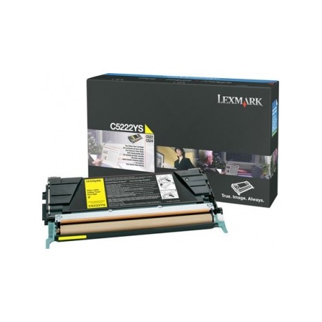 Toner Lexmark C5222YS Amarillo, 3000 Páginas