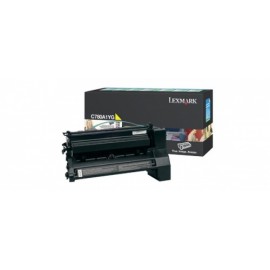 Toner Lexmark Programa Retorno C780A1YG Amarillo, 6000 Páginas