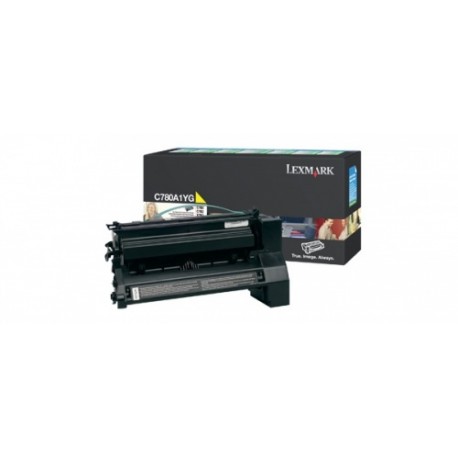 Toner Lexmark Programa Retorno C780A1YG Amarillo, 6000 Páginas