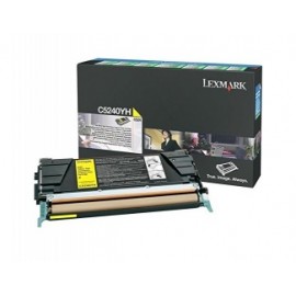 Toner Lexmark C5240YH Amarillo, 5000 Páginas