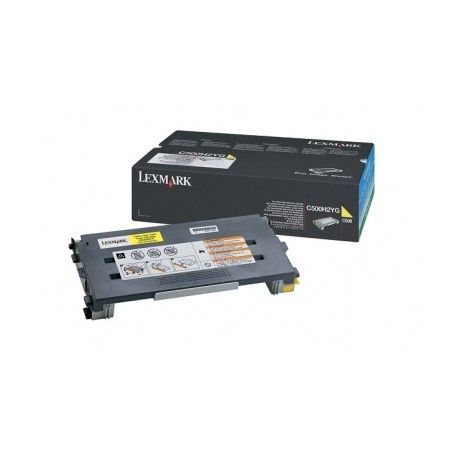 Toner Lexmark C500H2YG Amarillo, 3000 Páginas