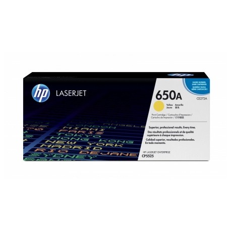 Toner HP 650A Amarillo, 15.000 Páginas