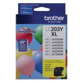 Cartucho Brother Innobella LC203Y Amarillo, 550 Páginas