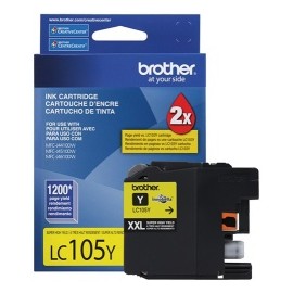 Cartucho Brother LC105Y Amarillo, 1200 Páginas