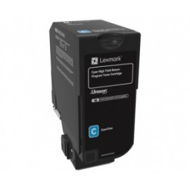 Cartucho Lexmark 74C4HC0 Cyan, 12.000 Páginas