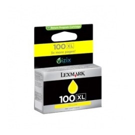 Cartucho Lexmark 100XL Amarillo, 600 Páginas