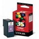 Cartucho Lexmark 35 Tricolor, 500 Páginas