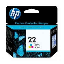 Cartucho HP 22 Tricolor, 170 Páginas