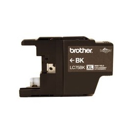 Cartucho Brother Innobella LC75BK XL Negro, 600 Páginas