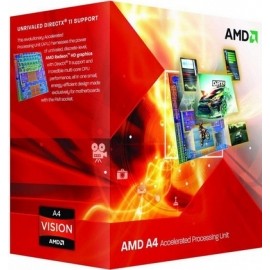 Procesador AMD A4-6300, S-FM2, 3.70GHz (hasta 3.9GHz c Turbo Boost), Dual-Core, 1MB L2 Cache