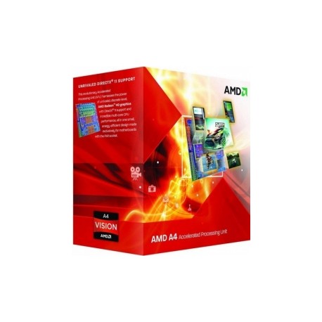 Procesador AMD A4-6300, S-FM2, 3.70GHz (hasta 3.9GHz c Turbo Boost), Dual-Core, 1MB L2 Cache