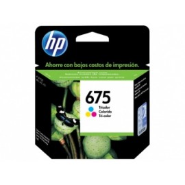 Cartucho HP 675 Tricolor, 250 Páginas