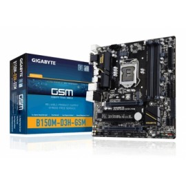 Tarjeta Madre Gigabyte micro ATX GA-B150M-D3H GSM, S-1151, Intel B150, HDMI, USB 3.0, 64GB DDR4, para Intel