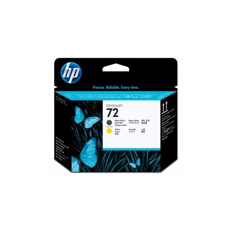 Cabezal HP 72 Negro Mate/Amarillo