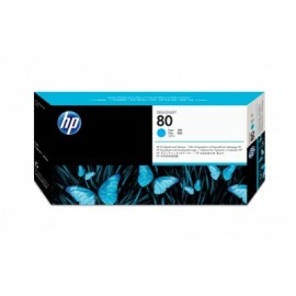 Cabezal HP 80 Cyan y Limpiador de Cabezal