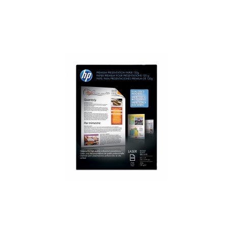 HP Papel de Presentación Premium Satinado 120g/m², 250 Hojas de Tamaño Carta