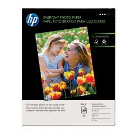 HP Papel Fotográfico Semi-Satinado, 50 Hojas, 8.5'' x 11'