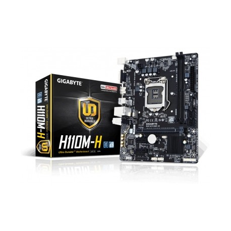 Tarjeta Madre Gigabyte micro ATX GA-H110M-H, S-1151, Intel H110, HDMI, USB 3.0, 32GB DDR4, para Intel