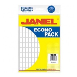 Janel Etiqueta EconoPack, Paquete de 108 Etiquetas de 47x67mm