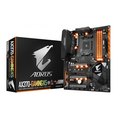Tarjeta Madre AORUS ATX AX370-Gaming K5, S-AM4, AMD X370, HDMI, USB 3.0, 64GB DDR4, para AMD